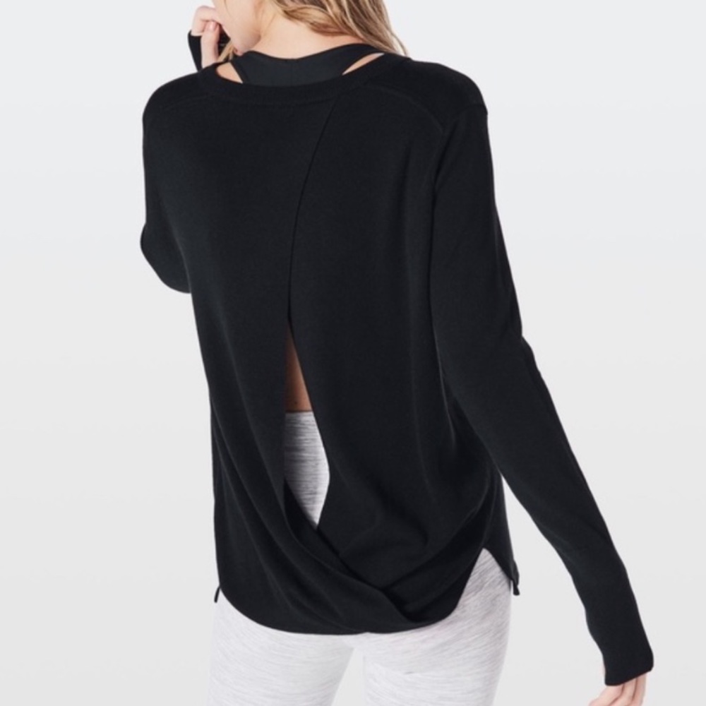 Lululemon “Bring it Backbend” Open Back Sweater
